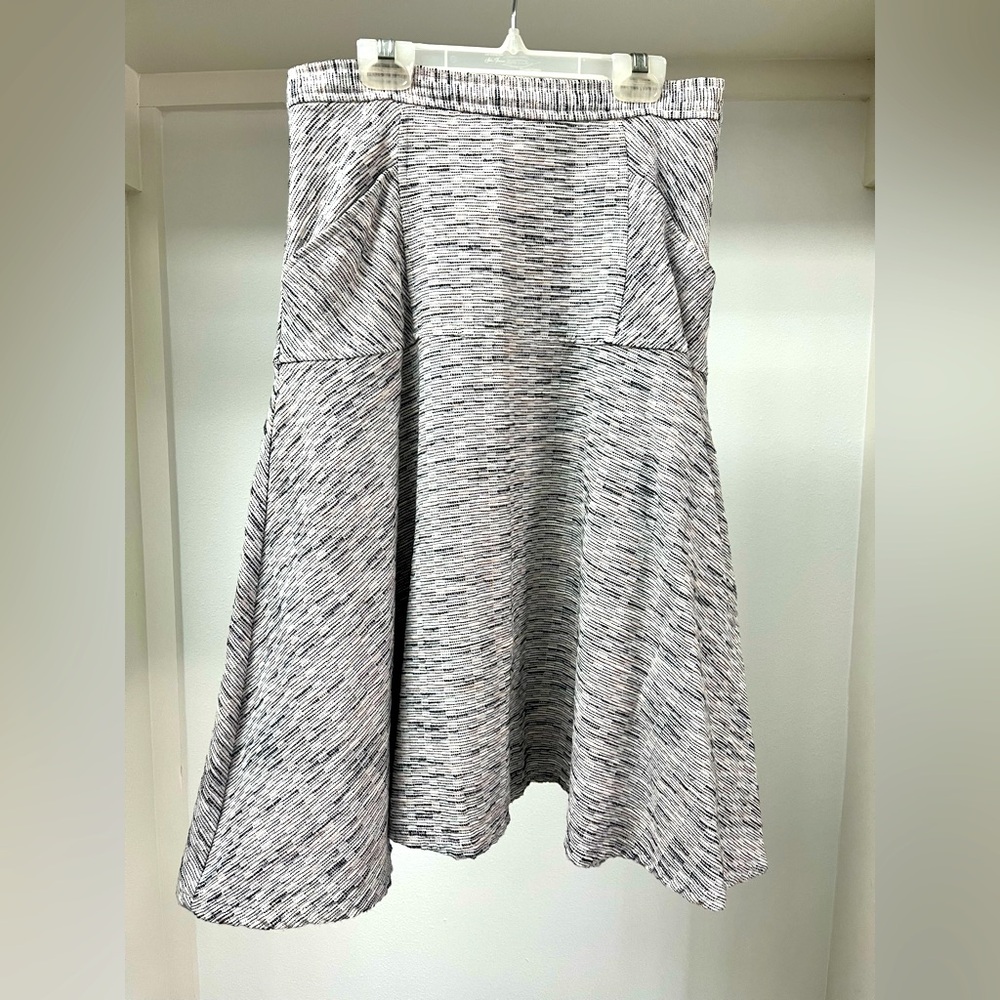 Anthropologie Rue58 Save the Last Dance Stardust Tweed Flare Midi Skirt S